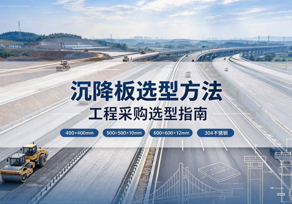 南漳沉降板选择方法